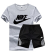 Damaizhang Brand Men T-shirt With short Pants Summer Mens Jogging Set Cotton Breathable Track Suit Running Clothing