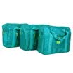 EDO bolsa de lavado para hombres y mujeres de viaje bolsa de almacenamiento de maquillaje de cuello blanco portátil de viaje suministros bolsa de almacenamiento plegable simple 3 Pack