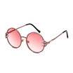 SHAUNA Punk Style Unique Wolf Claw Women Round Sunglasses Retro Men Red Gradient Glasses UV400