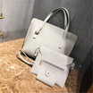 4 Pcs Womens Fashion Handbags Solid Color Portable Vintage Shoulder Bags