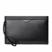 Alpena Kangaroo LALPINA Mens Cowhide Large Capacity Wild Mens Clutch Black