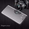 Huawei Maimang 6Mate 8 Luxury Slim Mirror Flip Shell Stand Leather Smart Clear View Window Cover Phone Case