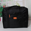 Shouyou travel waterproof nylon folding travel storage bag travel storage bag jacquard bag clothes sorting bag JD-SN-04 black