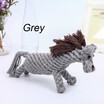 Pet knot rope toy cotton horse shape rope weaving clean teeth pet supplies dog toys