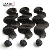 9A Indian Virgin Hair Body Wave 100 Human Hair Weave 3 Bundles Lot Unprocessed Indian Body Wavy Remy Hair Extensions Soft Thicker