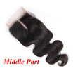 NamiHair Wholesale Price 4x4 Lace Closure Brazilian Virgin Human Hair Body Wave Free Part Middle Part Three Part Remy Human Hair