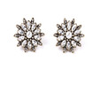 Aiyaya High Quality Cubic ZIrcon Multilevel Classic Flower Star Snow Flake Stud Earrings For Teen Girls