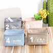 Shoujian fresh cotton&linen debris storage basket zakka desktop storage box portable fabric storage finishing basket JD-SN-66 blue