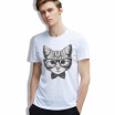 Retro Pattern Men T-shirt 3D Print Vintage Cats Animal Tees Sketch Cool Hipster Cotton Male clothes