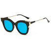 SHAUNA Popular Summer Styles Women Cat Eye Sunglasses Brand Designer Fashion Men Black Frame Eyewear UV400
