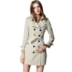 BURDULLY Winter Long Trench Coat For Women Autumn Large Size Women Trench Outerwear Coat Double Breasted Abrigos Mujer Elegantes