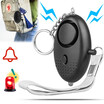 Personal Alarm 140 DB Emergency Safety Key Chain Siren Self-Defense Security Safe Sound Alarm With Mini LED Flashlight Best For