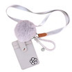 Extreme space JDKJ creative keychain card sets card package bus card key ring hanging neck chest card set with lanyard student rice card school card access control card set plush ball