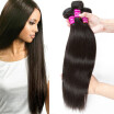 Glary 8A Brazilian Human Hair 3 Bundles Silky Straight Weaves 100 Unprocessed Virgin Human Hair Natural Black Color