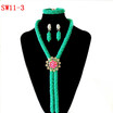 Fashion Wedding Bridal Jewelry Set Traditional African Wedding Bridal Statement Necklace luxury Nigerian Jewelry Set For Women