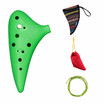 12 Hole Alto C Ocarina Vessel Flute ABS Material Sweet Potato Shape with 2 Protective Bags Musical Gift for Beginners