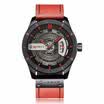 Romacci CURREN Moda Hombres de Cuero Genuino Relojes 1ATM Vida resistente al agua Cuarzo Casual Hombre Reloj Relogio Musculino