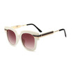 SHAUNA Mixed Colors Metal Legs Women Sunglasses Retro Men Gradient Sun Glasses UV400