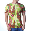 Fashion Mens O-Neck Tops Casual Flower Print Pullover T-Shirts
