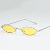 Small oval Metal sunglasses Women men retro Gold frame Red vintage Good Quality small round sun glasses for women UV400