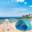 Children Waterproof Pop Up Awning Tent Baby Beach Tent UV-protecting Sunshelter with Pool Kids Outdoor Camping Sunshade Beach Game