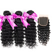 Dream Like Peruvian Hair Deep Wave 3 Bundles with Closure Unprocessed Human Hair