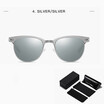 SHAUNA DESIGN Retro MenWomen Classic Square Polarized Sunglasses Drive Shades UV400 Protection
