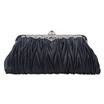 Fawziya Satin Pleated Clutch Purses For Women Evening Clutches For Wedding And Party