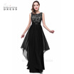 In Stock Cheap Lace Long Evening Dresses 2018 Mother of the Bridesmaid Dresses Chiffon Formal Party Dress Backless Evening Gown