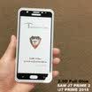 Protector de pantalla de cristal templado de la cubierta del pegamento de AB para Samsung Galaxy J7 Prime 2 2018 G611 SM-G611FF DS Película anti huellas dactilares