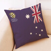 The 2018 World Soccer Cup Home Decor National Flag Cushion Cover Linen Sofa Design Throw Pillow Case