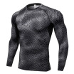 Mens Fashionable Sportswear Fitness Mens T-Shirts Basketball Running Elastic Training Compression Mens Long Sleeve Tops