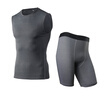 Running Set Quick Dry Vest Gym Sport Suit T-Shirt&Shorts Sportswear Men
