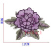 Twilingh Red Rose Embroidered Flower Mixed Color Lace Flowers Sew On Patch Stickers Applique For Women Clothing