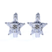 Fashion white gold earring jewelry
