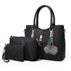 Fashion Handbags Embroidered Flowers Three Piece Printing Shoulder Bags