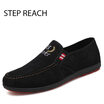 Men shoes Fashion All Match British Loafers Solid Color Breathable Slip-Ons