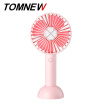 TOMNEW USB 2000mAh Rechargebale Portable Mini Fan Air Cooling Table Desk Lucky Grass Handheld Fan for Travel Outdoor Home Office