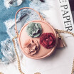 ChildrenS Spring New Small Round Bag Cute Flower Female Bag Purse Simple Shoulder Diagonal Package