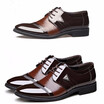 Mens business casual formal workplace leather shoes hot selling shoes brown black lacing shoes