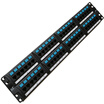 Shanze SAMZHE BL6-48 CAT6 six gigabit high-end engineering gold-plated version of the 2U 48-port network patch panel cabinet patch panels
