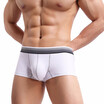 Mens Cotton Solid Color Boxer Breathable Fashionable Soft U Convex Underwear