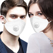 Ito good product anti-fog&dust masks anti-bacterial summer breathable N99 masks 3 packs with breathing valve white anti-fog&anti-fog