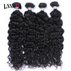 8A Brazilian Water Wave Virgin Hair Natural Black 100 Human Hair Weave 4 Bundles Brazilian Wet And Wavy Curly Remy Hair Extension