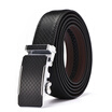XHtang Mens Belt Autolock Honorable Leather Ratchet Belt Automatic Buckle Belt Strap Suit Belt Jeans Gift