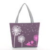 Womens Canvas Bag Casual Female Shopping Bag Flower Print Bag