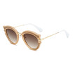 SHAUNA Vintage Women Cat Eye Sunglasses Fashion Ladies Gradient Lens Glasses UV400