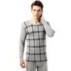 Antarctic people Qiu Qiu Qiu men&39s underwear fashion Shu skin cotton jacquard youth in the elderly thermal underwear sets N693D10041 possession of green - positive grid-XL