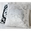 40 40 CM Blanco Bordado de Plata Personalizado Funda de Almohada Sala de Bodas Sofá Silla de Cama de Hotel Cojín Decorativo Funda de Almohada