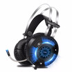 Gaming headset for PS4 Xbox one with microphone Gaming Headphone for computer PC games with splitter 7 colors LED light